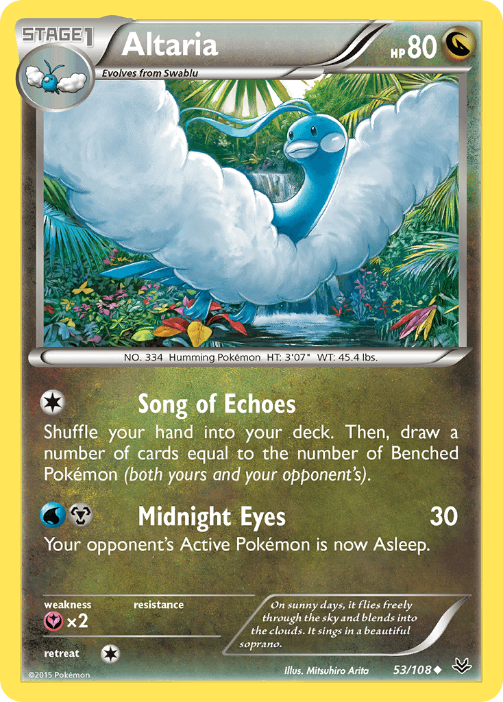 Altaria Roaring Skies card