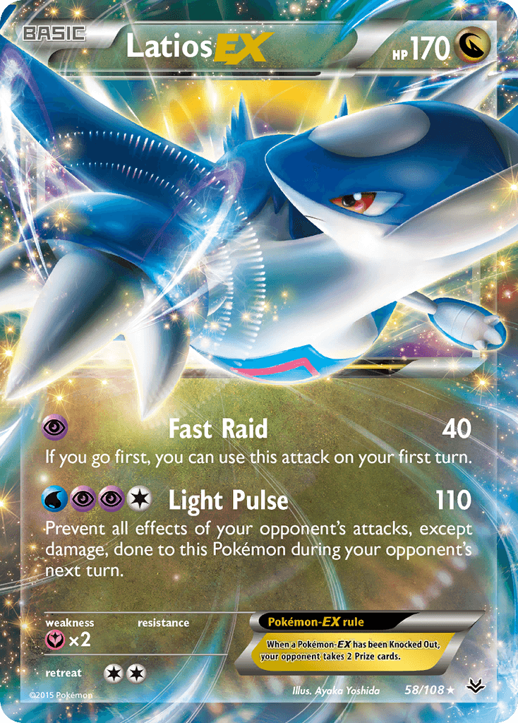 Latios-EX Roaring Skies card