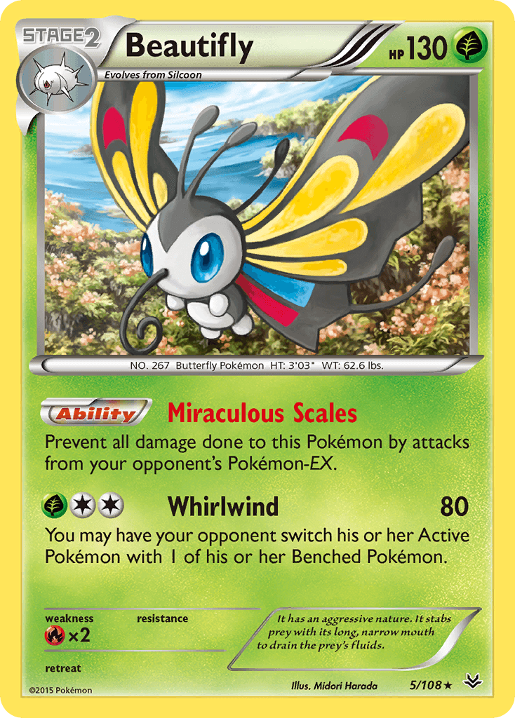 Beautifly Roaring Skies card