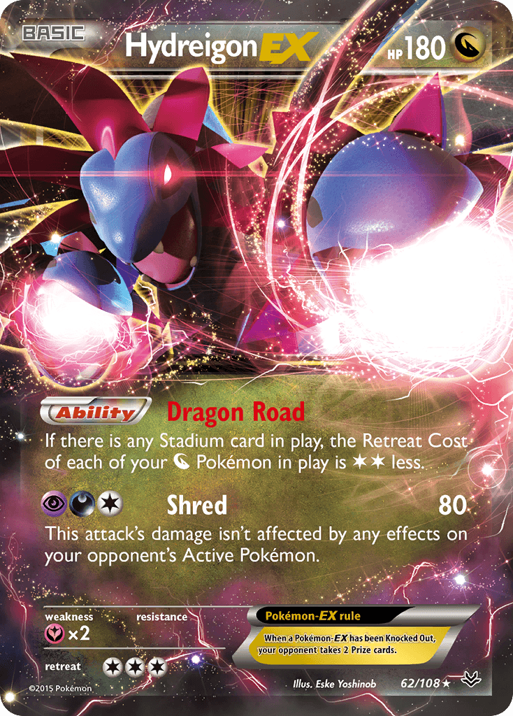 Hydreigon-EX Roaring Skies card