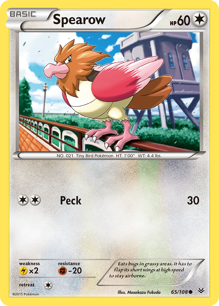 Spearow Roaring Skies card