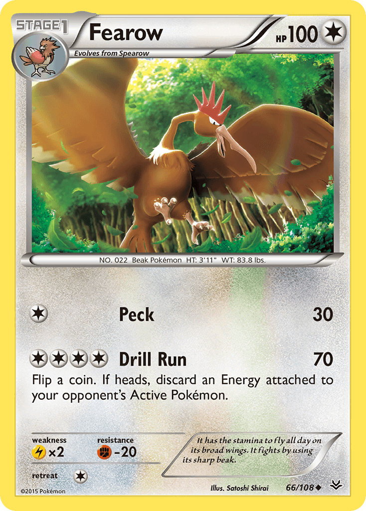Fearow Roaring Skies card