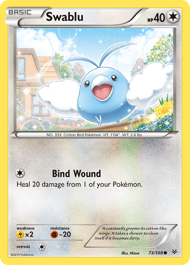 Swablu Roaring Skies card