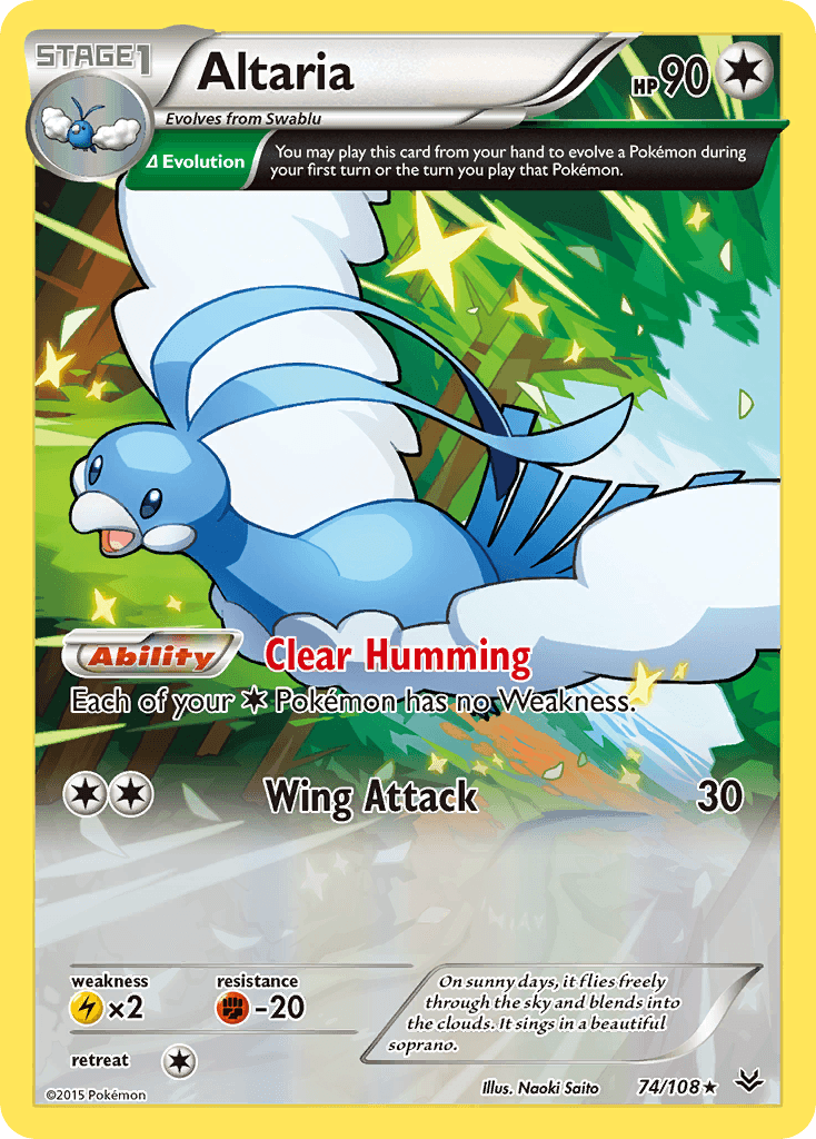 Altaria Roaring Skies card