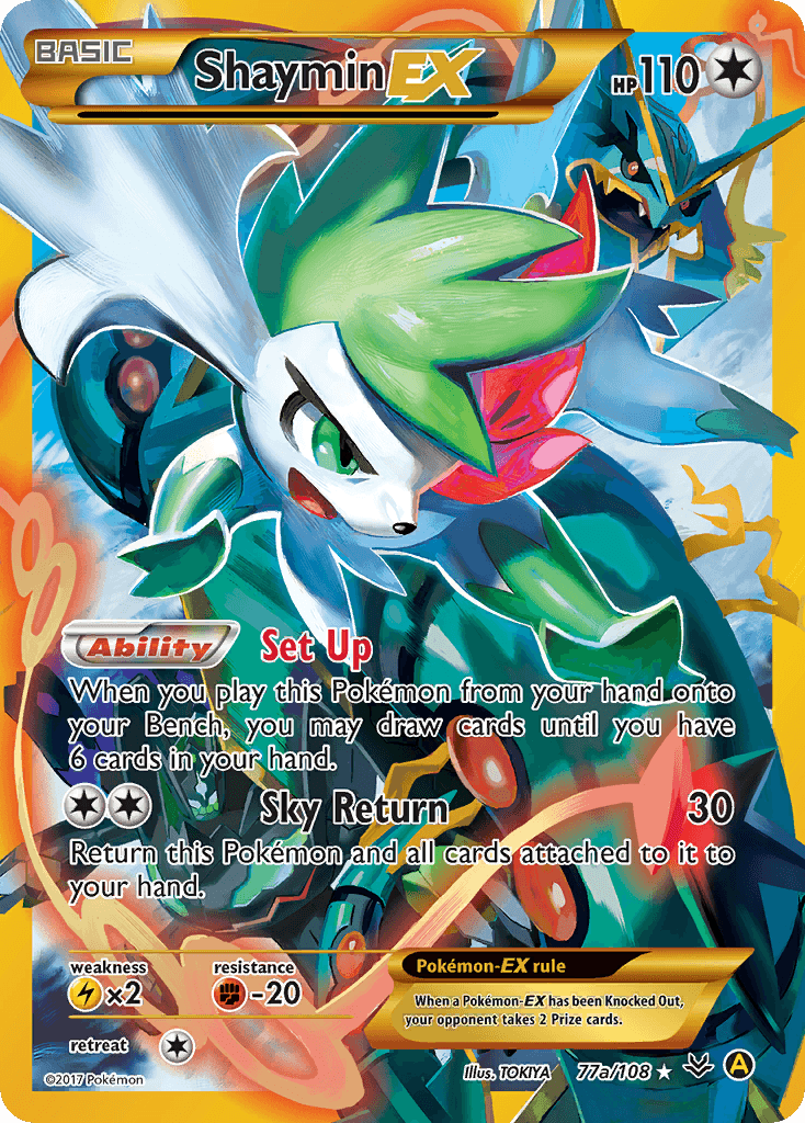 Shaymin-EX Roaring Skies card