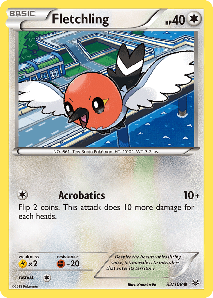 Fletchling Roaring Skies card