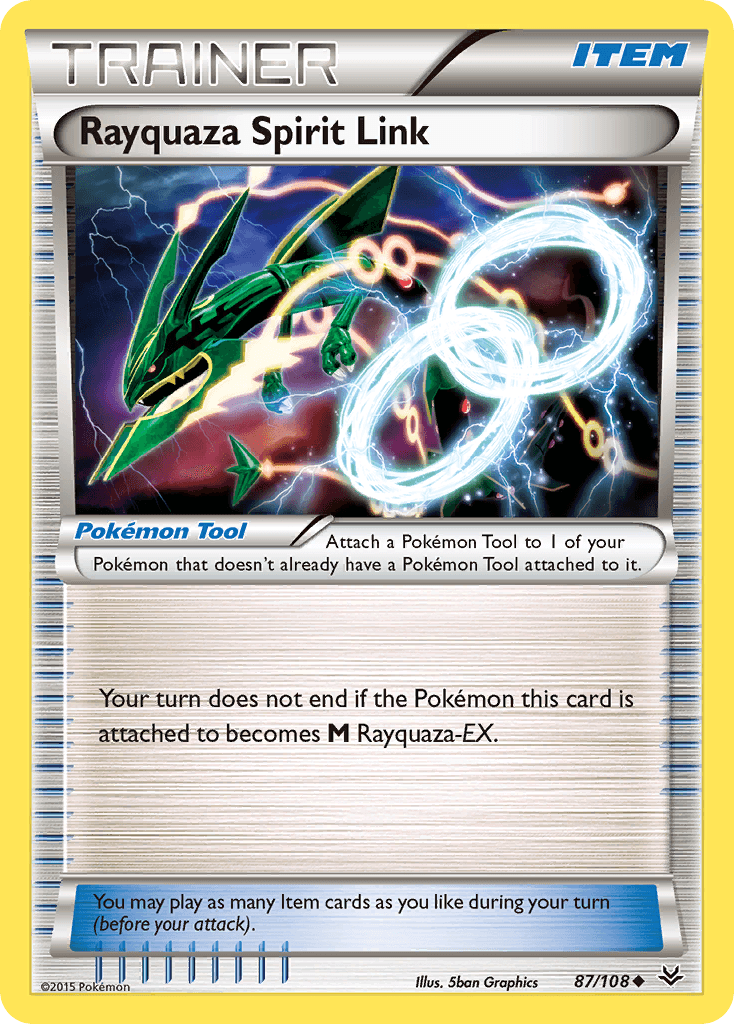 Rayquaza Spirit Link Roaring Skies card