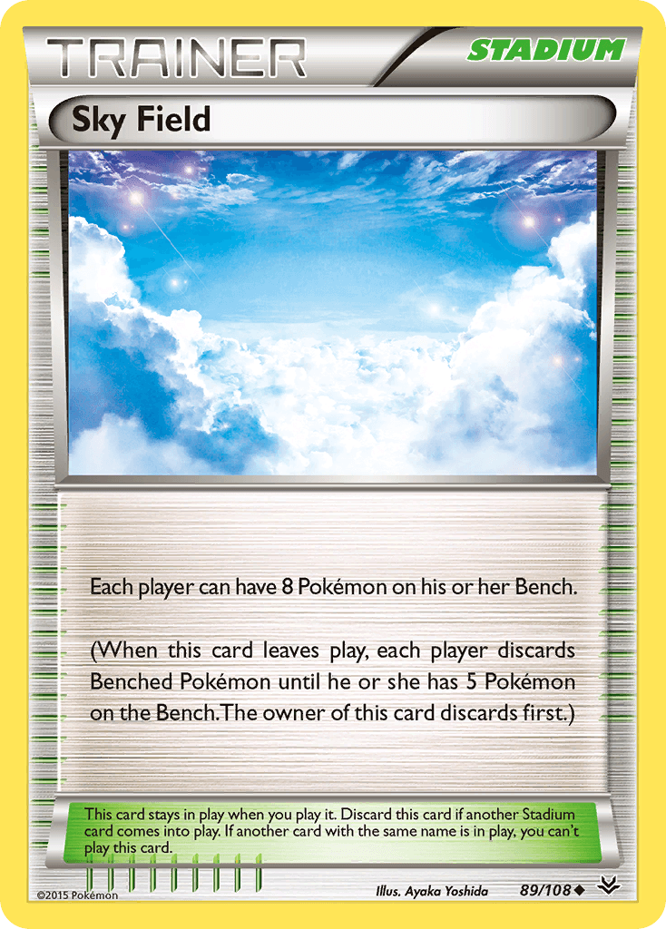 Sky Field Roaring Skies card