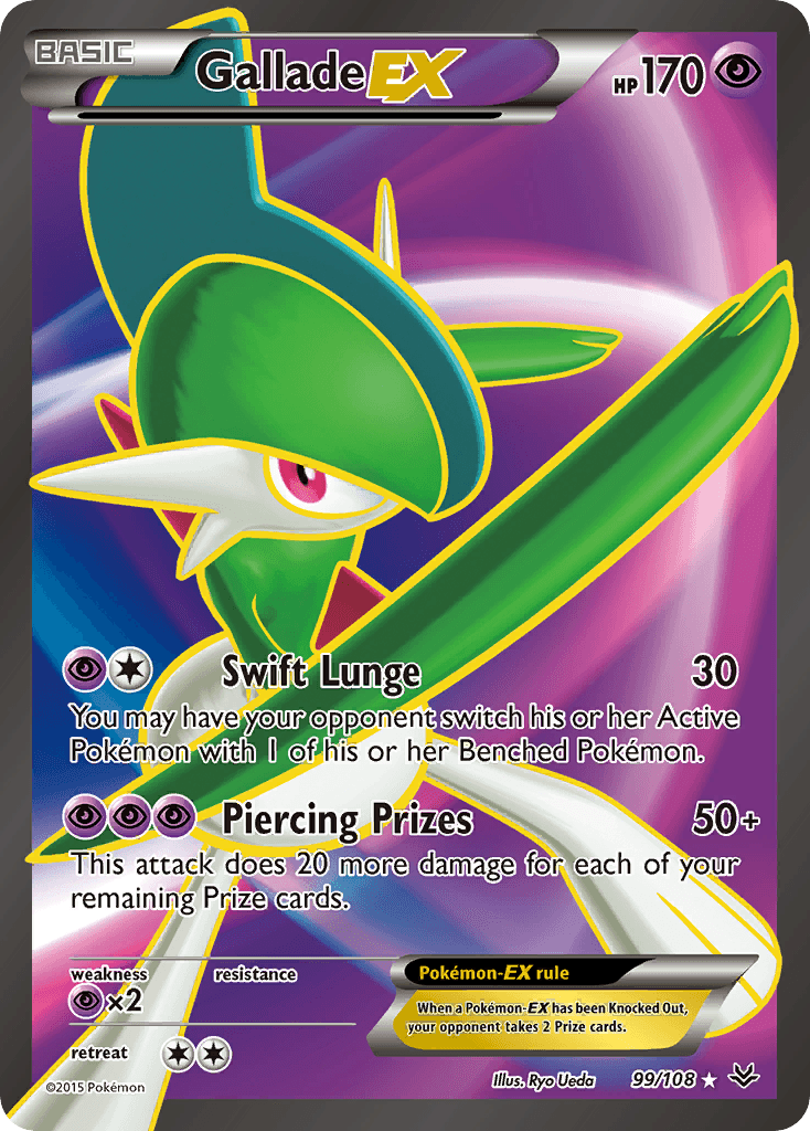 Gallade-EX Roaring Skies card