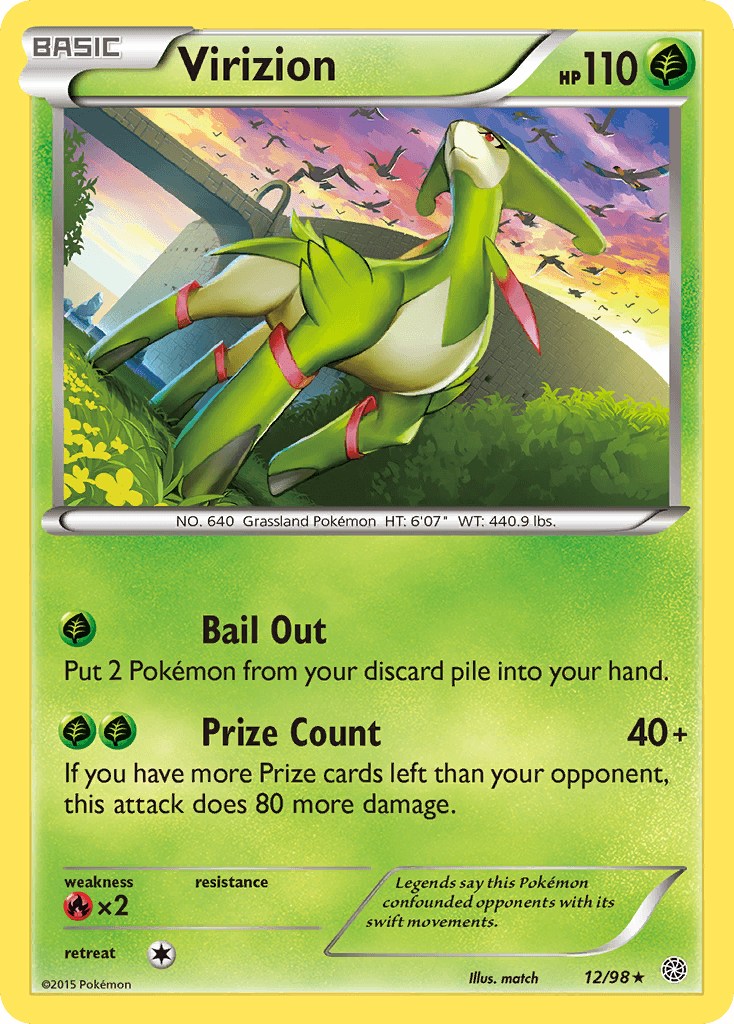Virizion Ancient Origins card