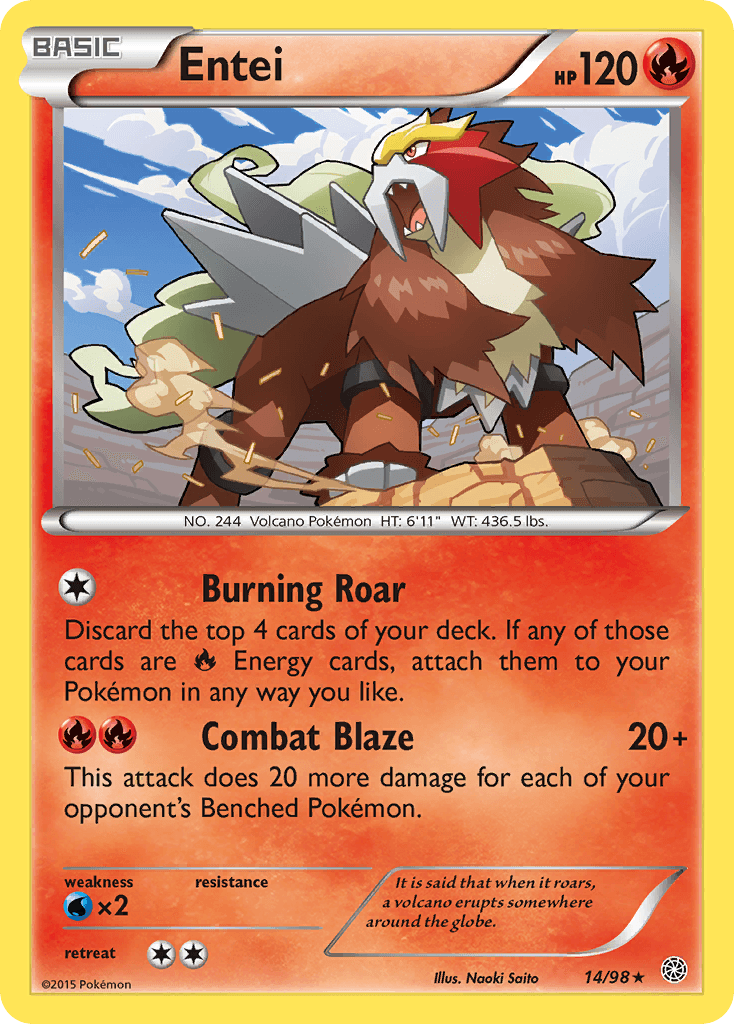 Entei Ancient Origins card