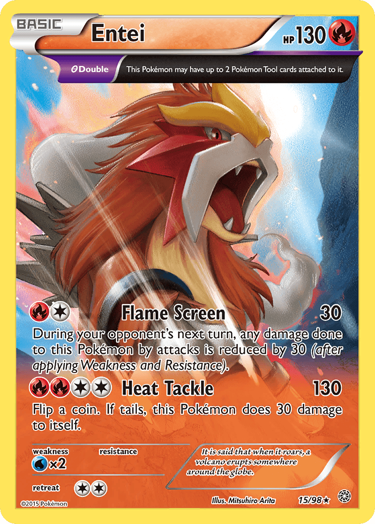 Entei Ancient Origins card