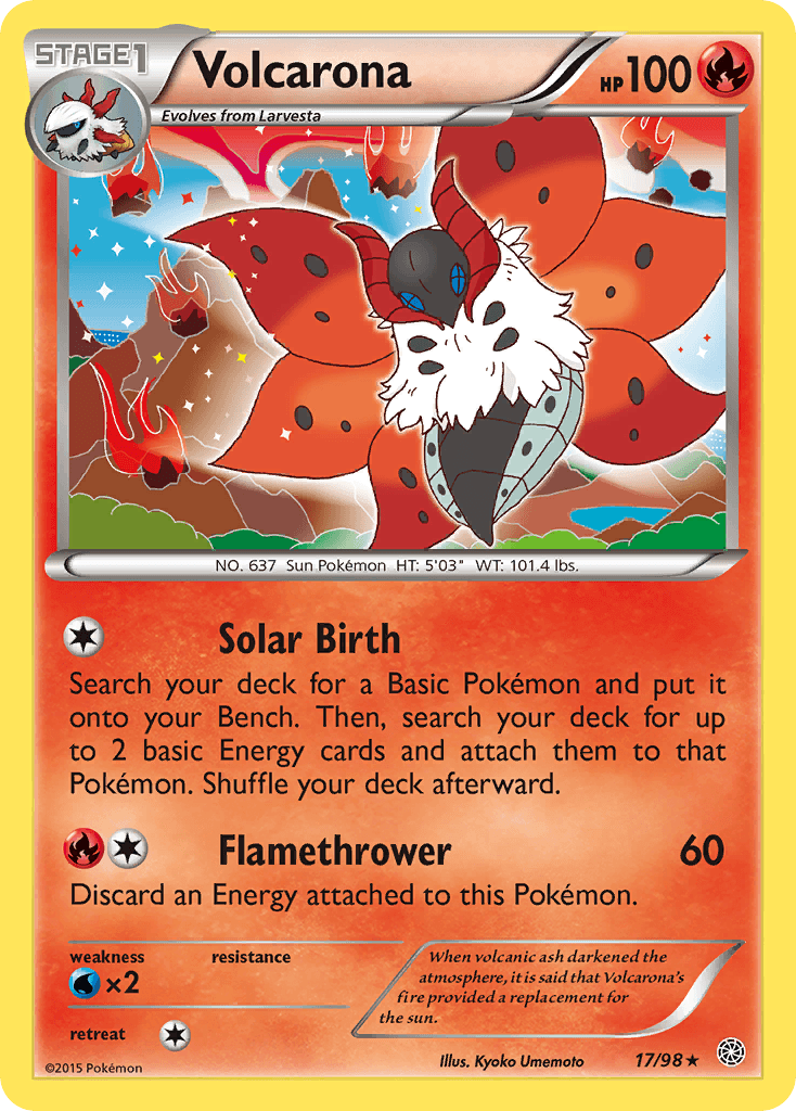 Volcarona Ancient Origins card