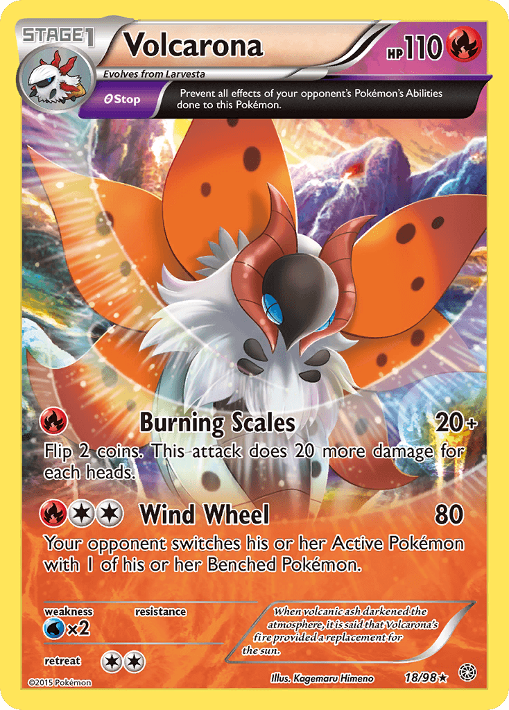Volcarona Ancient Origins card