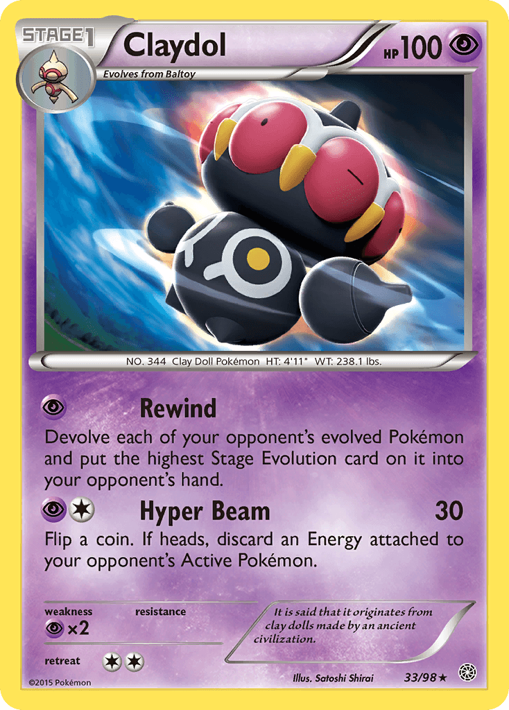 Claydol Ancient Origins card