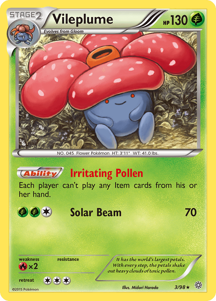 Vileplume Ancient Origins card