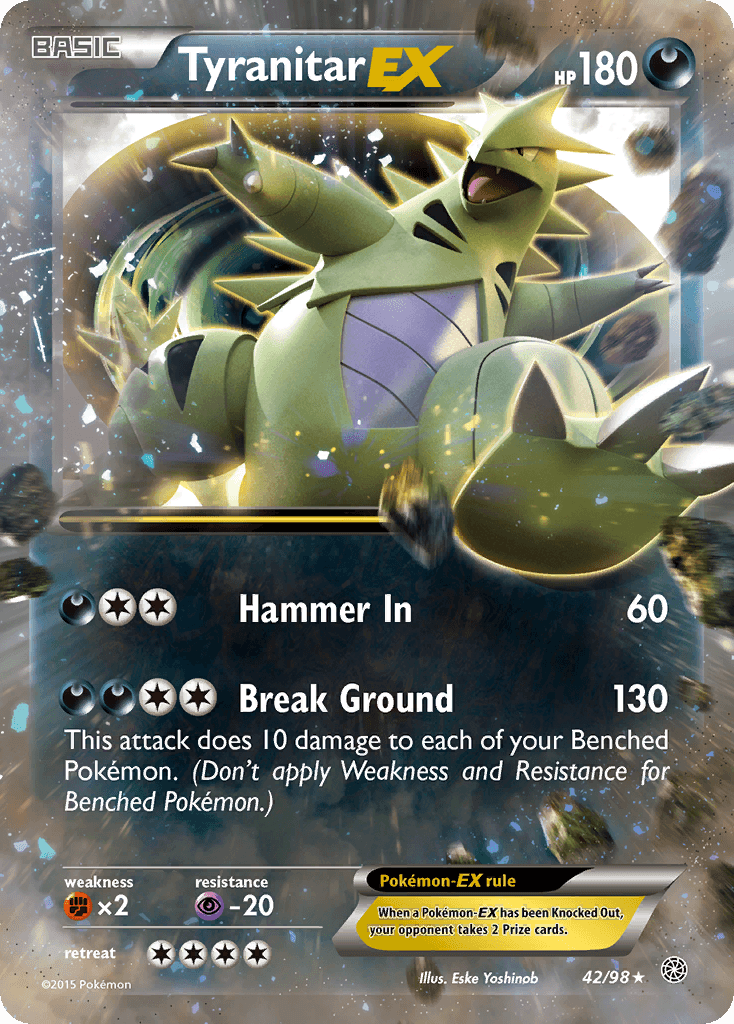 Tyranitar-EX Ancient Origins card