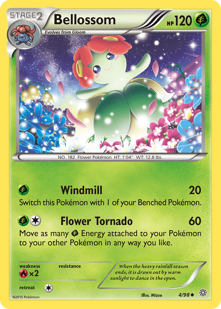 Bellossom Ancient Origins card