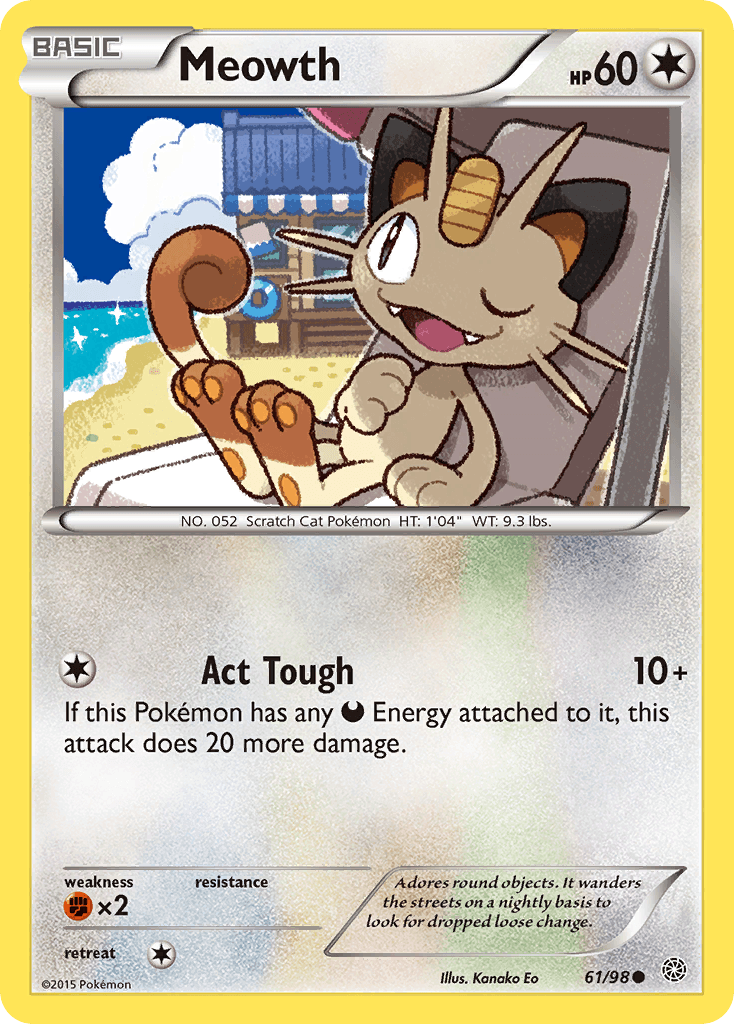 Meowth Ancient Origins card