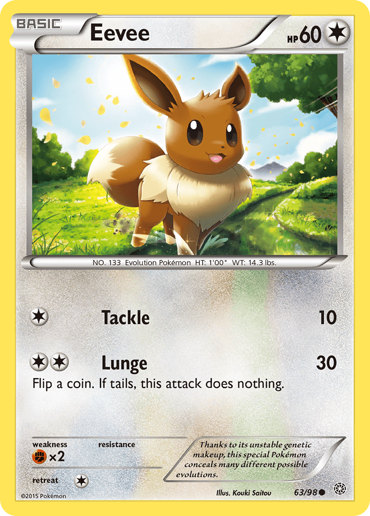 Eevee Ancient Origins card