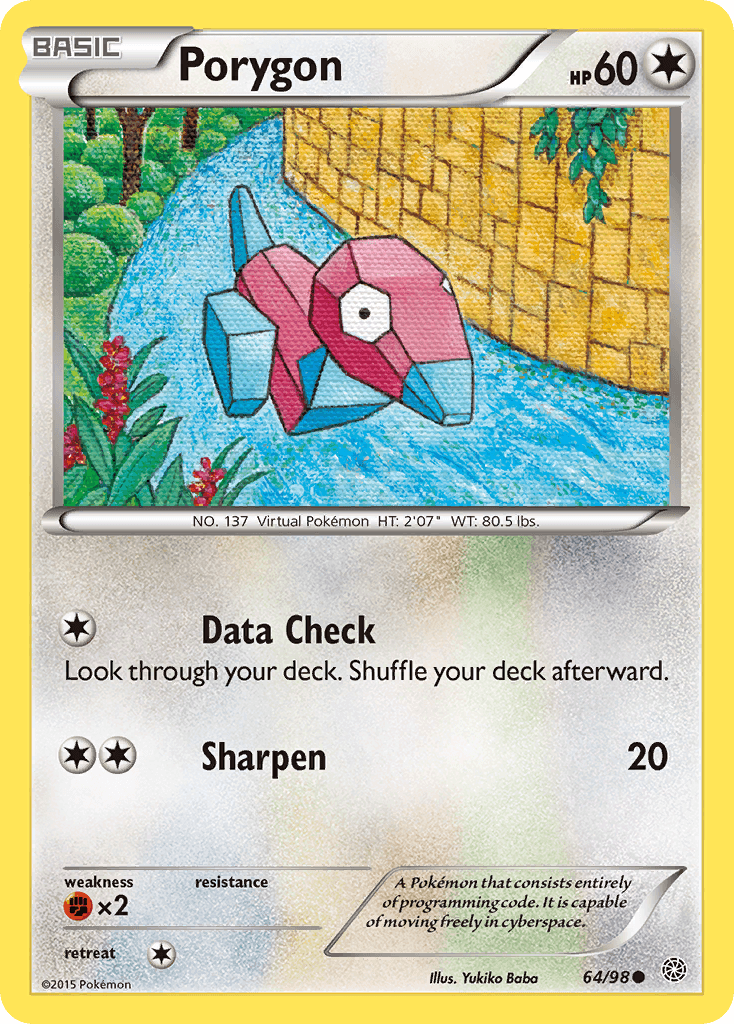 Porygon Ancient Origins card