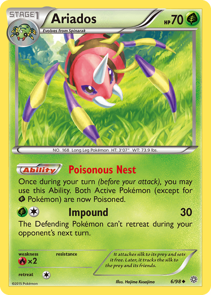 Ariados Ancient Origins card