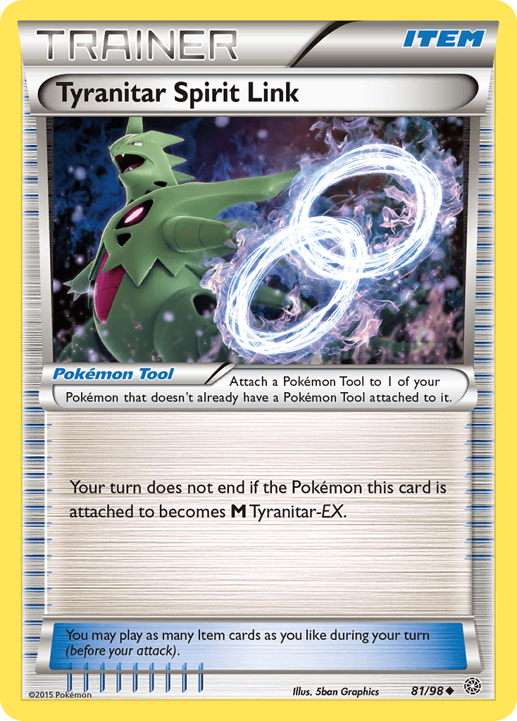 Tyranitar Spirit Link Ancient Origins card