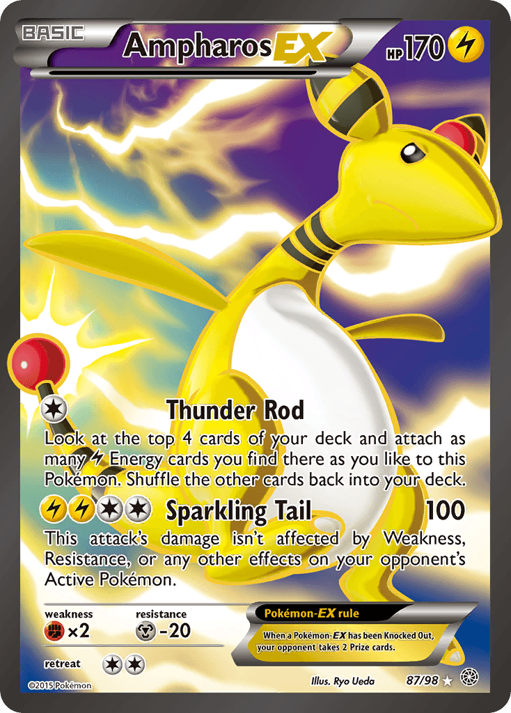 Ampharos-EX Ancient Origins card