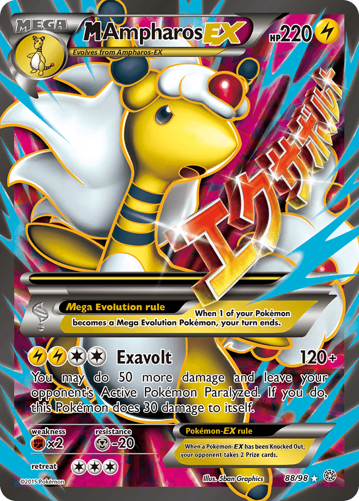M Ampharos-EX Ancient Origins card