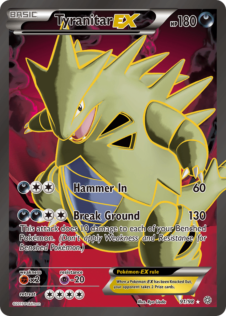 Tyranitar-EX Ancient Origins card