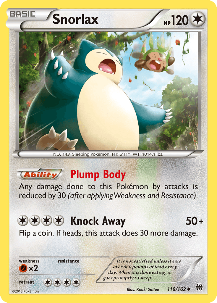 Snorlax BREAKthrough card