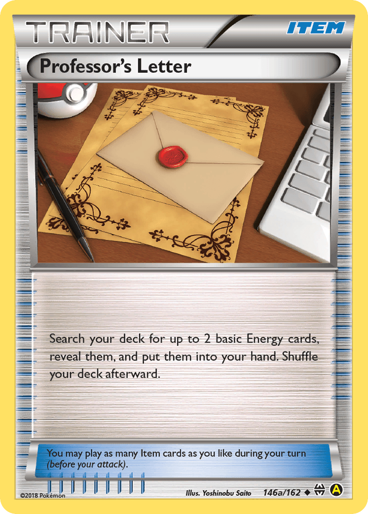 Professor's Letter BREAKthrough card