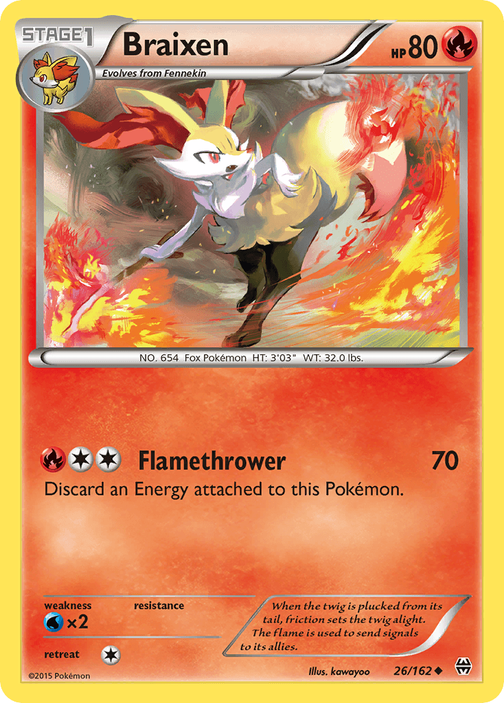 Braixen BREAKthrough card