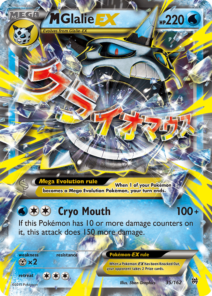 M Glalie-EX BREAKthrough card