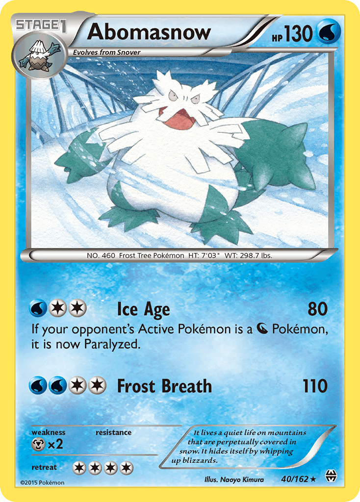 Abomasnow BREAKthrough card