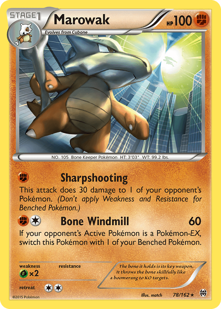 Marowak BREAKthrough card