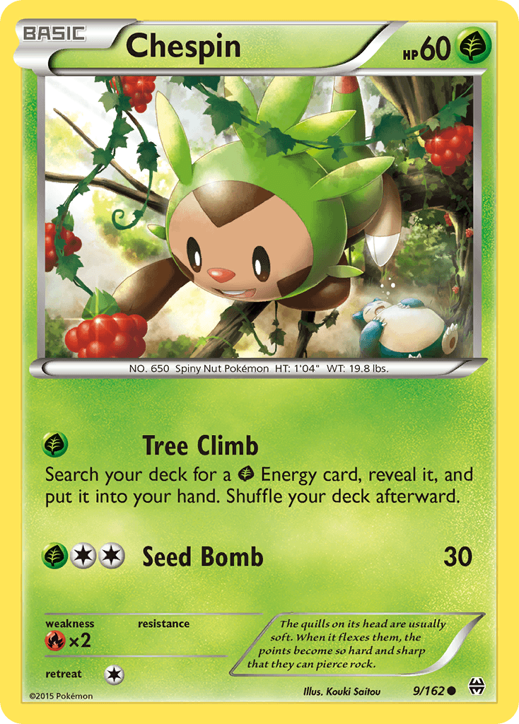 Chespin BREAKthrough card