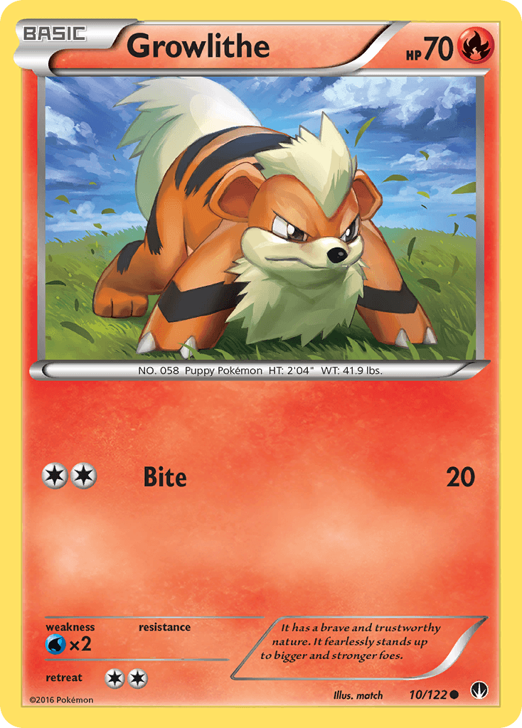 Growlithe BREAKpoint card