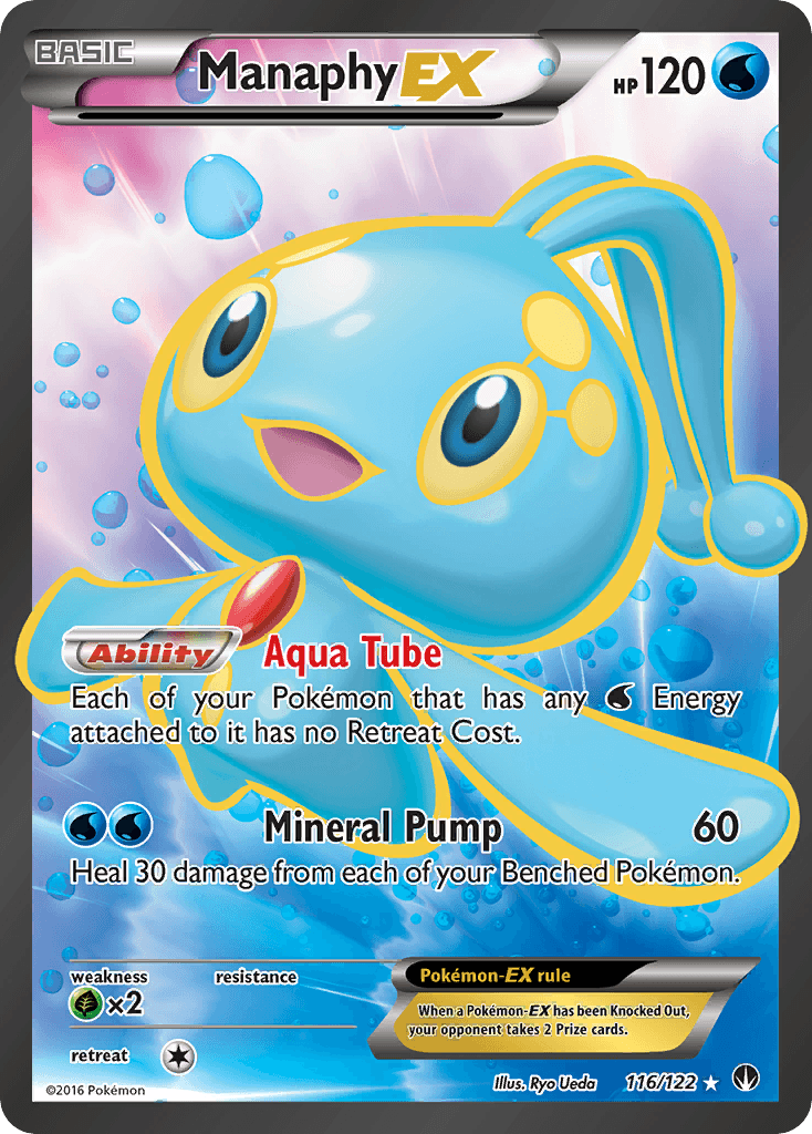 Manaphy-EX BREAKpoint card