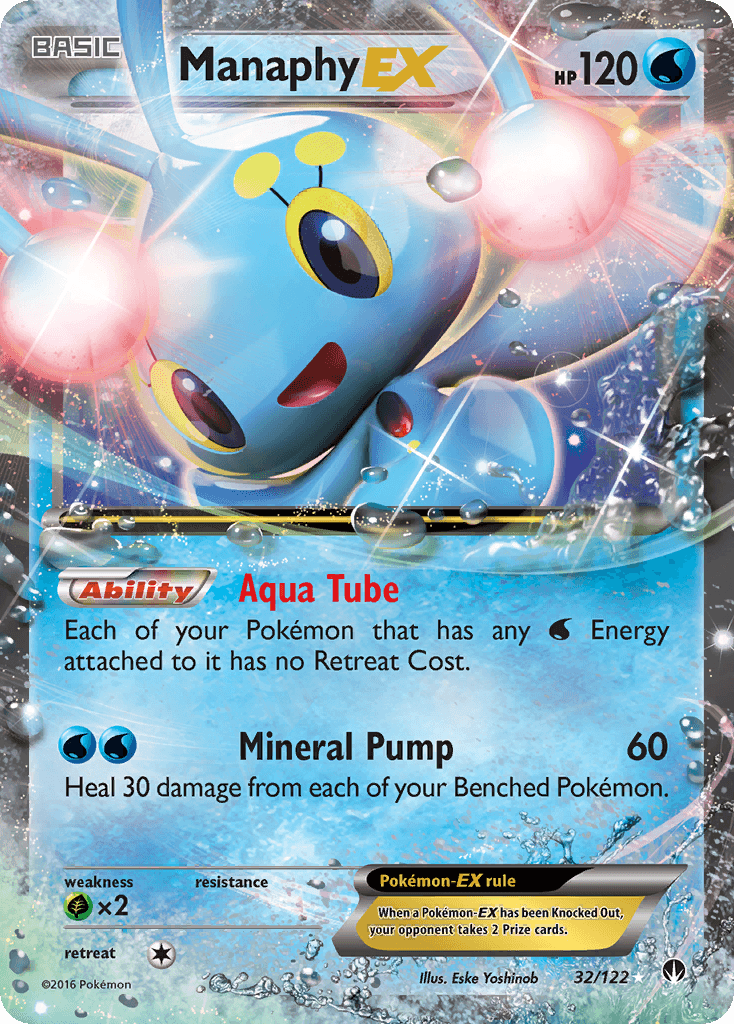 Manaphy-EX BREAKpoint card