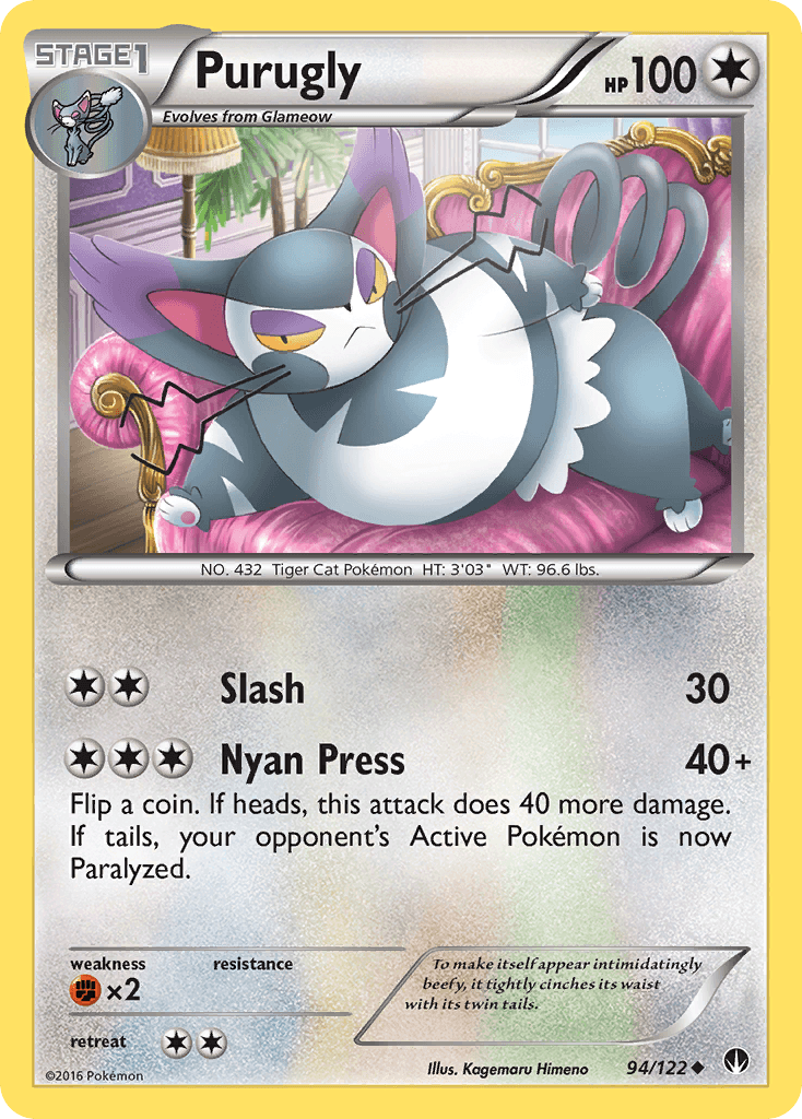 Purugly BREAKpoint card