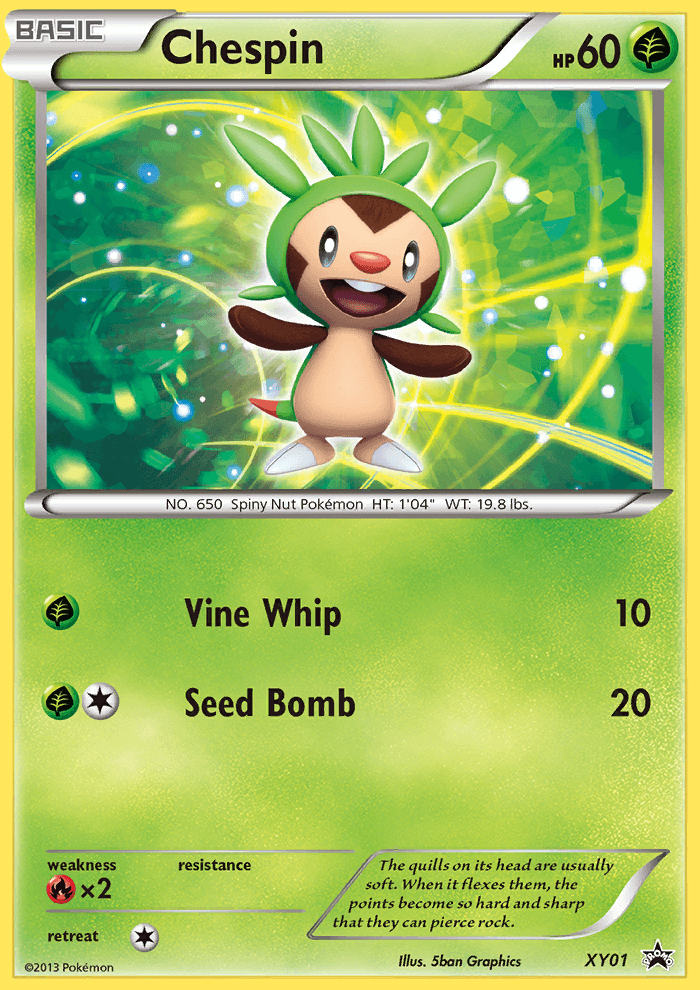 Chespin XY Black Star Promos card