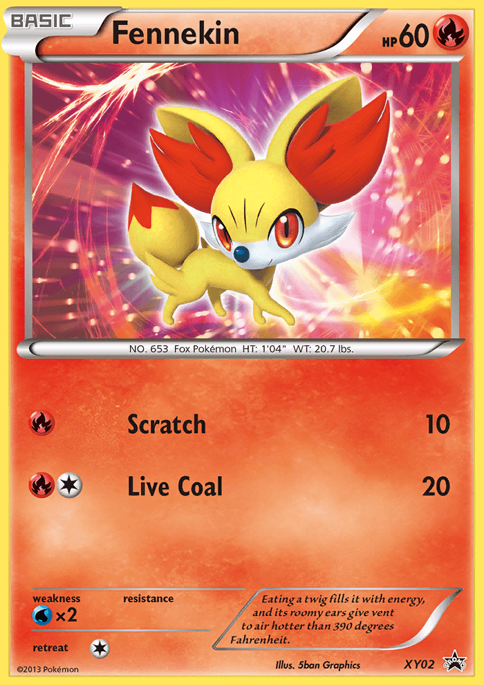 Fennekin XY Black Star Promos card