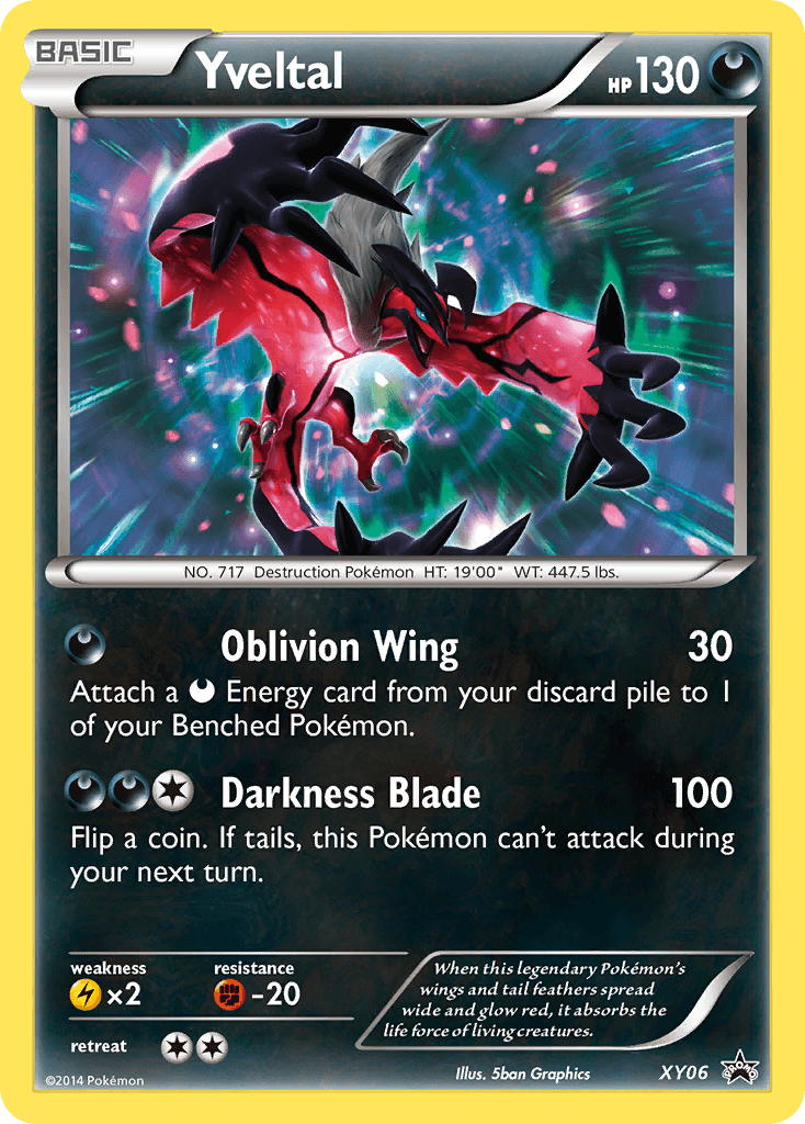 Yveltal XY Black Star Promos card
