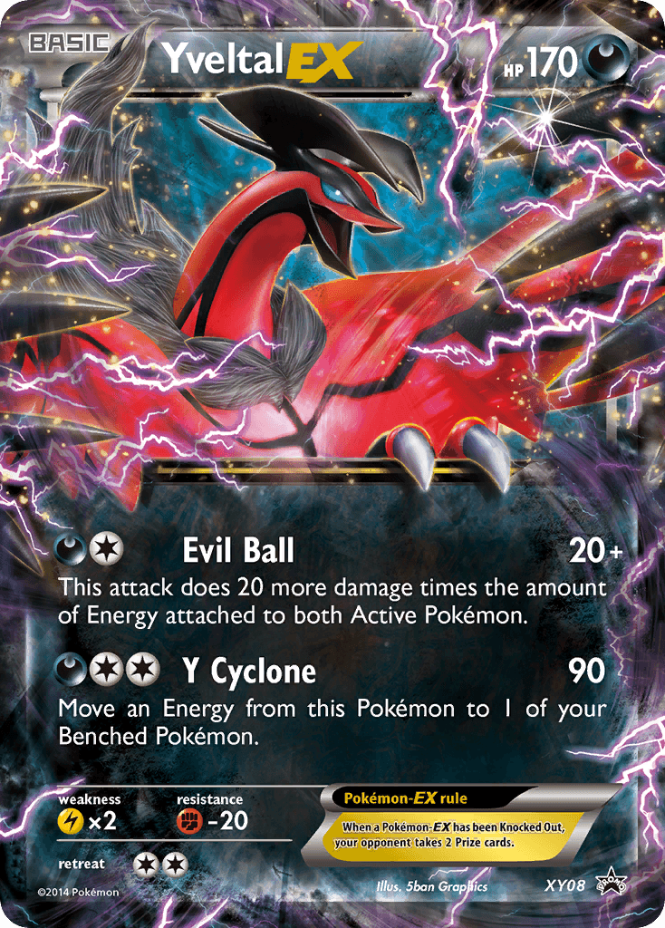 Yveltal-EX XY Black Star Promos card