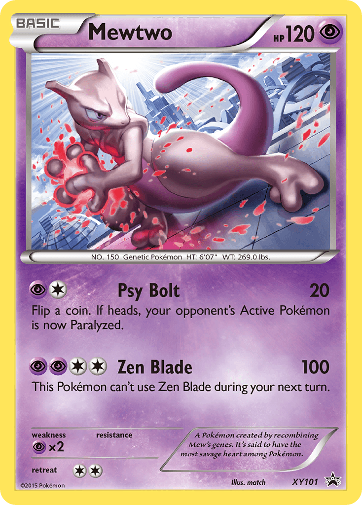 Mewtwo XY Black Star Promos card