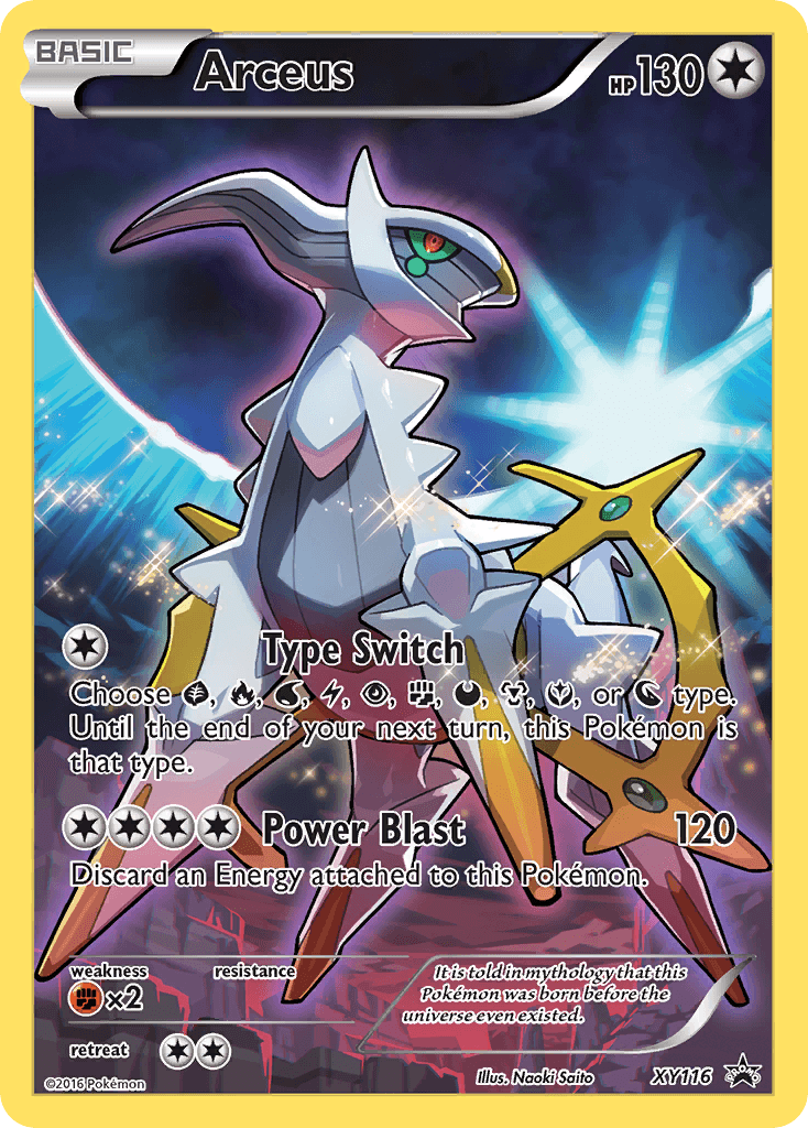Arceus XY Black Star Promos card