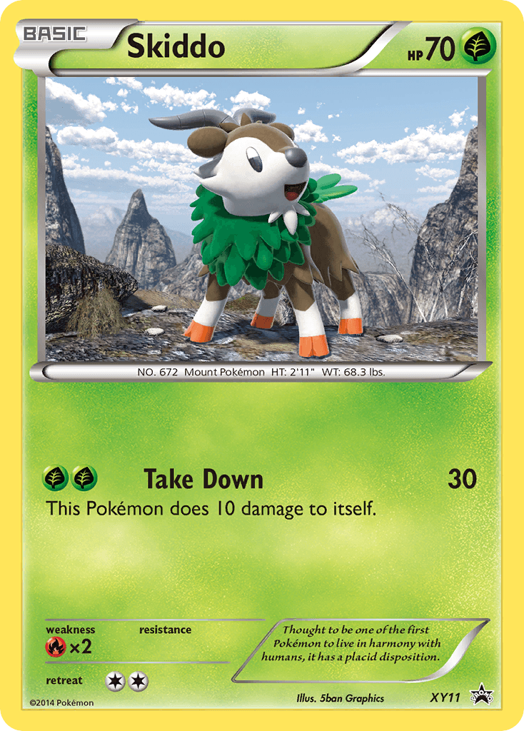 Skiddo XY Black Star Promos card