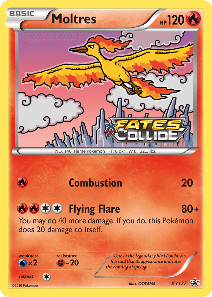 Moltres XY Black Star Promos card