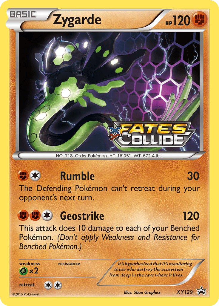 Zygarde XY Black Star Promos card